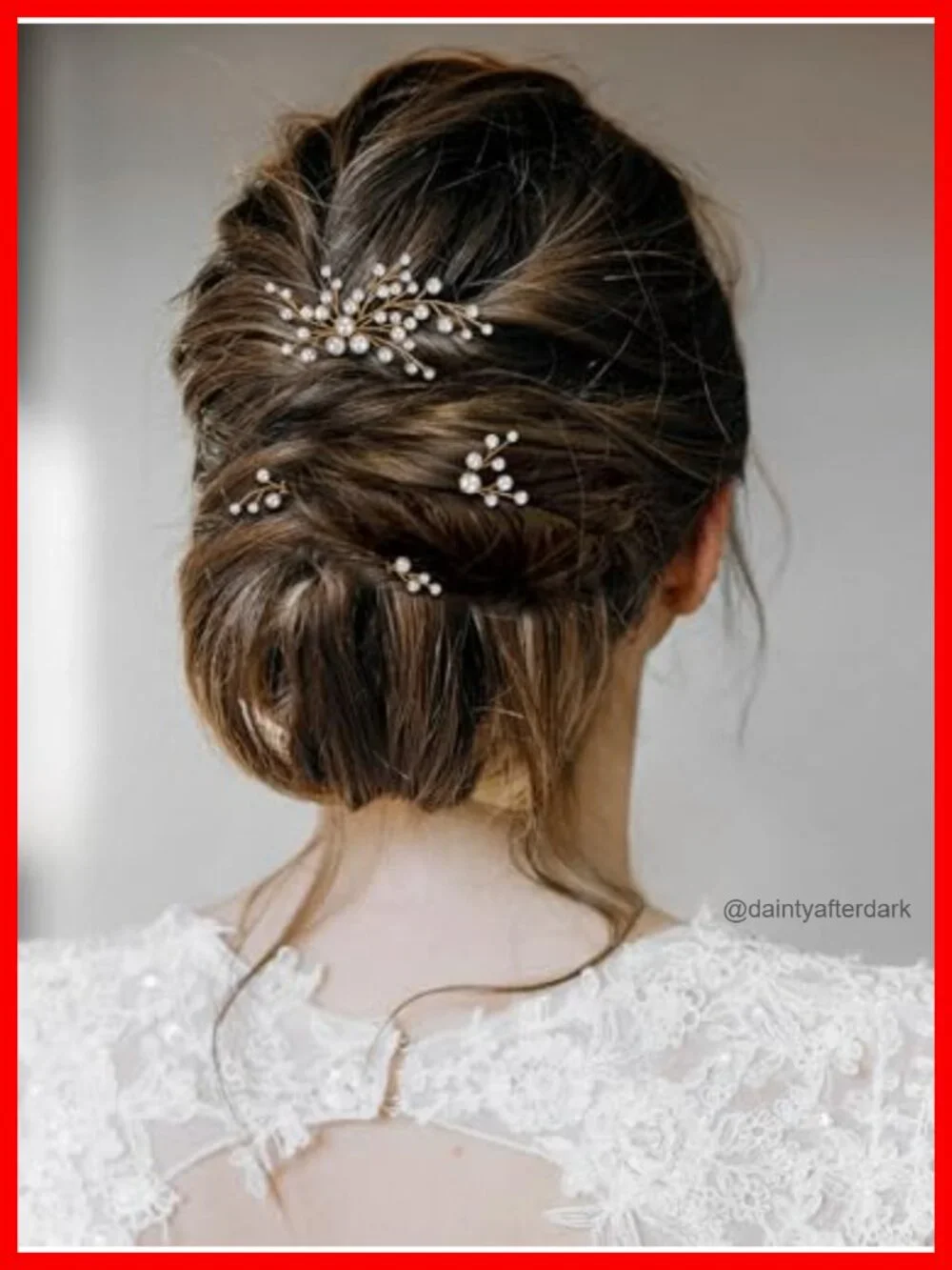 7Pcs Gold Pearl Bridal Hair Pins Wedding Hair Accessories Bride Party